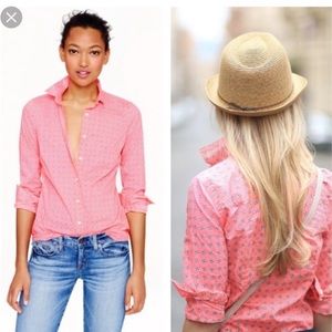 J CREW Floral Foulard Button Down Shirt